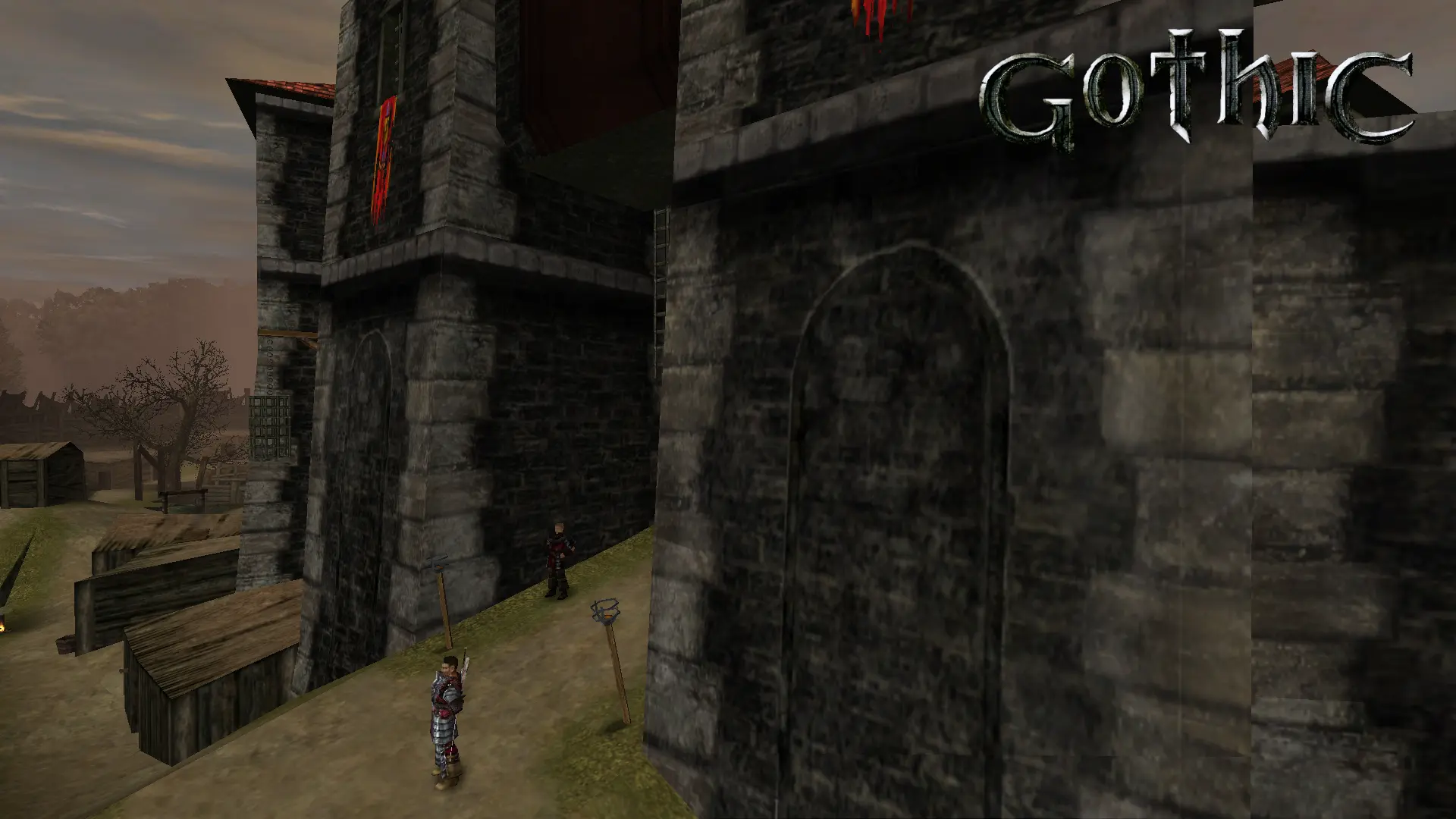 Screen taken from Gothic 1, gate of the Old Camp