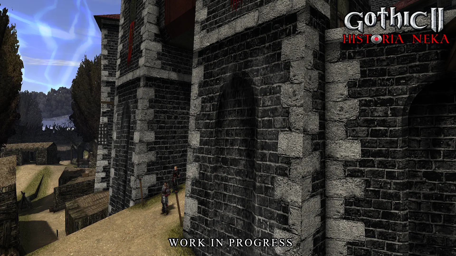 Screen with the use of our texture pack. Old Camp Gate.